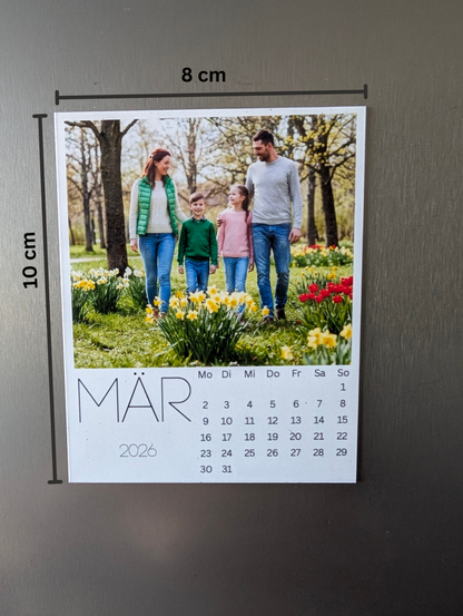 Personalisierter Magnetischer Kalender 2026